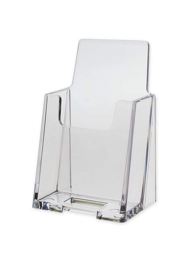 SourceOne Premium Vertical Clear Business Card Holder, Slant Back - Image 2